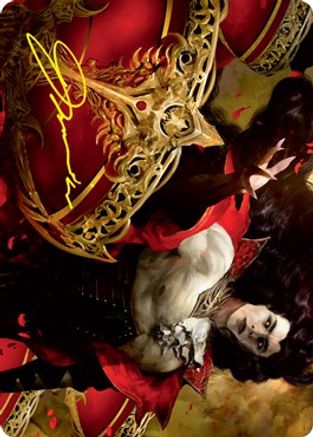 Bloodvial Purveyor Art Card (Gold-Stamped Signature) (ASVOW-072) [Art Series: Innistrad: Crimson Vow]