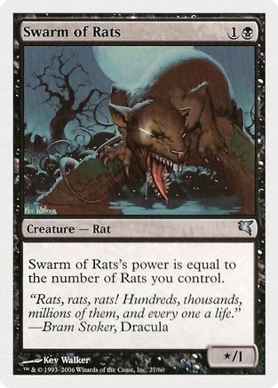 Swarm of Rats (PSAL-027) [Magic Encyclopedia 2005 (Salvat/Hachette)]