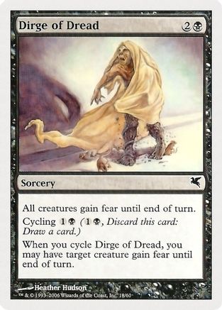 Dirge of Dread (PSAL-018) [Magic Encyclopedia 2005 (Salvat/Hachette)]