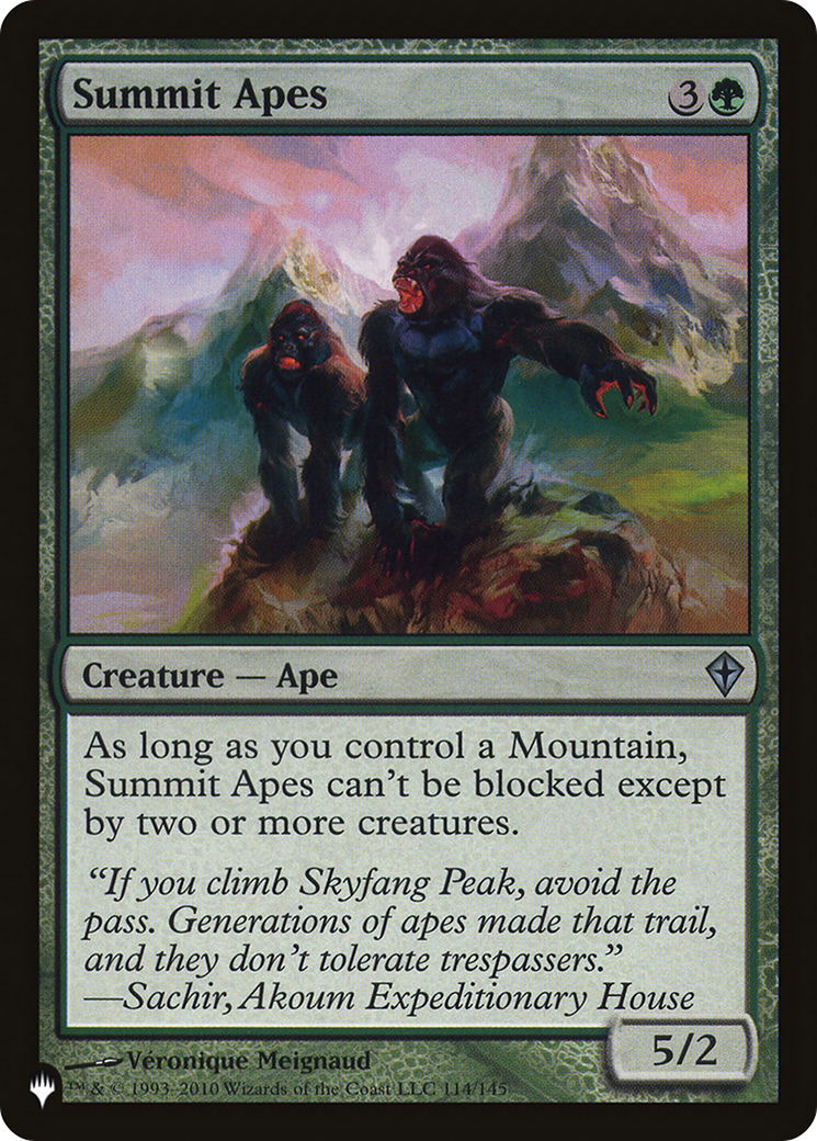 Summit Apes (LIST-114/145) [The List]