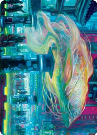 Skyswimmer Koi Art Card (ASNEO-003) [Art Series: Kamigawa: Neon Dynasty]