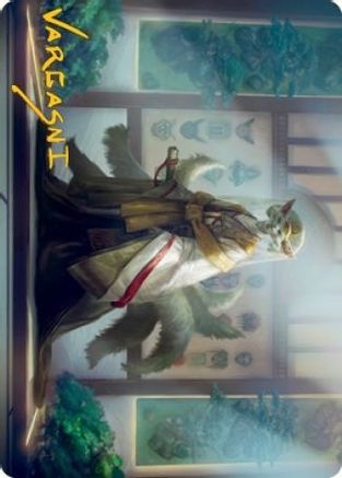 Light-Paws, Emperor's Voice Art Card (Gold-Stamped Signature) (ASNEO-023) [Art Series: Kamigawa: Neon Dynasty]