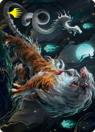 Gloomshrieker Art Card (Gold-Stamped Signature) (ASNEO-028) [Art Series: Kamigawa: Neon Dynasty]