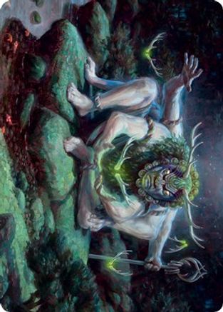 Myojin of Towering Might Art Card (ASNEO-034) [Art Series: Kamigawa: Neon Dynasty]