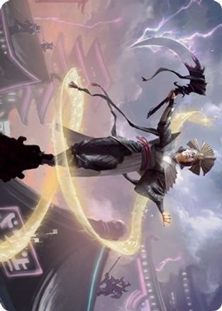 Naomi, Pillar of Order Art Card (ASNEO-035) [Art Series: Kamigawa: Neon Dynasty]
