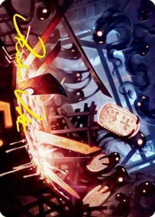 Smoke Spirits' Aid Art Card (Gold-Stamped Signature) (ASNEO-041) [Art Series: Kamigawa: Neon Dynasty]
