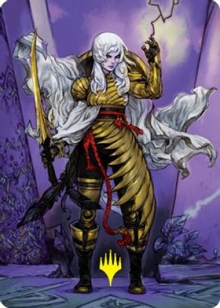 The Wandering Emperor Art Card (49/81) (Gold-Stamped Signature) (ASNEO-049) [Art Series: Kamigawa: Neon Dynasty]