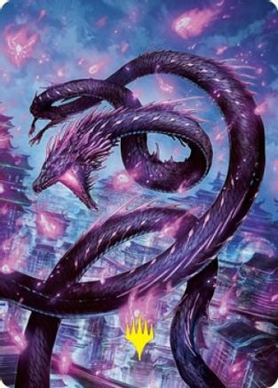 Junji, the Midnight Sky Art Card (58/81) (Gold-Stamped Signature) (ASNEO-058) [Art Series: Kamigawa: Neon Dynasty]