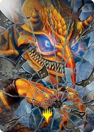 Reflection of Kiki-Jiki Art Card (Gold-Stamped Signature) (ASNEO-064) [Art Series: Kamigawa: Neon Dynasty]
