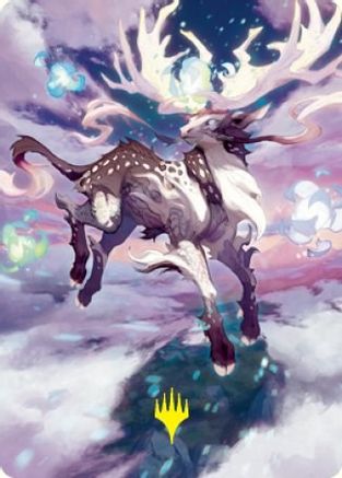 Hinata, Dawn-Crowned Art Card (Gold-Stamped Signature) (ASNEO-068) [Art Series: Kamigawa: Neon Dynasty]