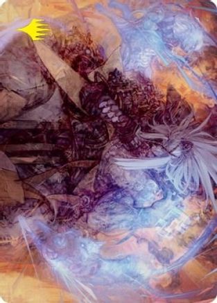 Satoru Umezawa Art Card (74/81) (Gold-Stamped Signature) (ASNEO-074) [Art Series: Kamigawa: Neon Dynasty]