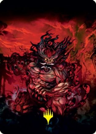 Vessel of the All-Consuming Art Card (Gold-Stamped Signature) (ASNEO-077) [Art Series: Kamigawa: Neon Dynasty]