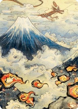 Mountain (299) Art Card (ASNEO-078) [Art Series: Kamigawa: Neon Dynasty]