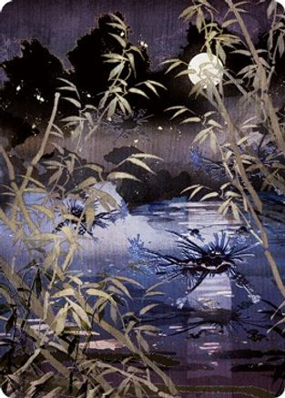 Swamp (297) Art Card (ASNEO-081) [Art Series: Kamigawa: Neon Dynasty]