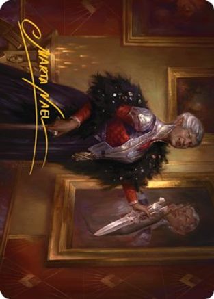Evelyn, the Covetous Art Card (Gold-Stamped Signature) (ASSNC-024) [Art Series: Streets of New Capenna]