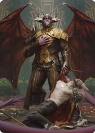 Ob Nixilis, the Adversary Art Card (31/81) (ASSNC-031) [Art Series: Streets of New Capenna]