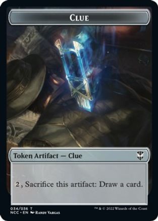 Clue // Copy Double-Sided Token (NCC-34 // 1) [Commander: Streets of New Capenna]