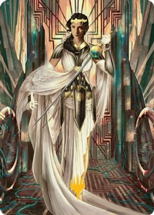 Elspeth Resplendent Art Card (64/81) (Gold-Stamped) (ASSNC-064) [Art Series: Streets of New Capenna]