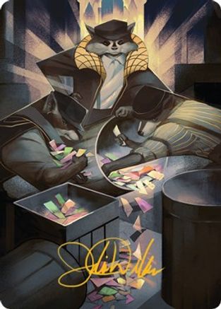 Masked Bandits Art Card (Gold-Stamped Signature) (ASSNC-069) [Art Series: Streets of New Capenna]