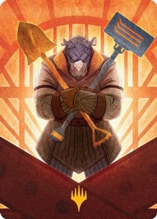 Mr. Orfeo, the Boulder Art Card (Gold-Stamped) (ASSNC-070) [Art Series: Streets of New Capenna]