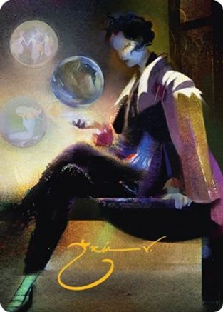 Obscura Interceptor Art Card (Gold-Stamped Signature) (ASSNC-074) [Art Series: Streets of New Capenna]