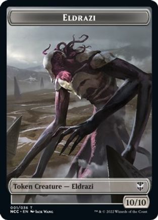 Eldrazi // Human Soldier Double-Sided Token (NCC-1 // 8) [Commander: Streets of New Capenna]