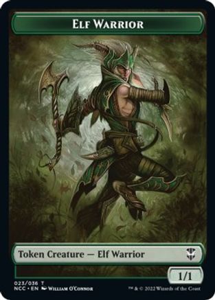 Elf Warrior // Wurm Double-Sided Token (NCC-23 // 31) [Commander: Streets of New Capenna]