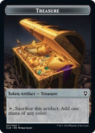 Treasure // Saproling Double-sided Token [Commander Legends: Battle for Baldur's Gate]