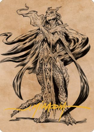 Lozhan, Dragons' Legacy Art Card (Gold-Stamped Signature) (ASCLB-069) [Art Series: Commander Legends: Battle for Baldur's Gate]