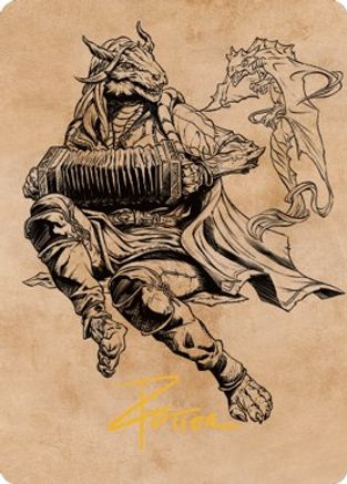 Korlessa, Scale Singer Art Card (Gold-Stamped Signature) (ASCLB-068) [Art Series: Commander Legends: Battle for Baldur's Gate]