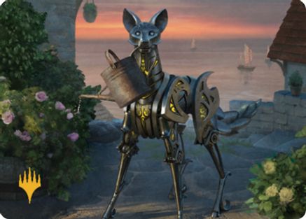 Clockwork Fox Art Card (Gold-Stamped) (ASCLB-043) [Art Series: Commander Legends: Battle for Baldur's Gate]