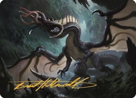 Brainstealer Dragon Art Card (Gold-Stamped Signature) (ASCLB-031) [Art Series: Commander Legends: Battle for Baldur's Gate]