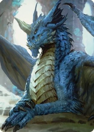 Young Blue Dragon Art Card (ASCLB-027) [Art Series: Commander Legends: Battle for Baldur's Gate]