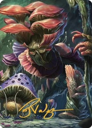 Myconid Adult Art Card (Gold-Stamped Signature) (ASCLB-024) [Art Series: Commander Legends: Battle for Baldur's Gate]