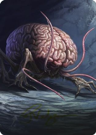 Intellect Devourer Art Card (Gold-Stamped Signature) (ASCLB-020) [Art Series: Commander Legends: Battle for Baldur's Gate]