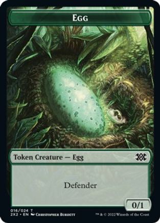 Egg // Eldrazi Scion Double-Sided Token (2X2-16 // 1) [Double Masters 2022] Foil