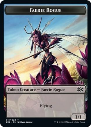 Faerie Rogue // Treasure Double-Sided Token (2X2-11 // 22) [Double Masters 2022] Foil