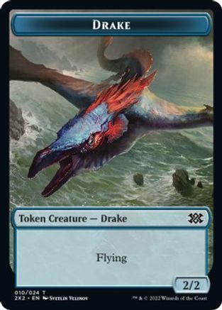 Drake // Angel Double-Sided Token (2X2-10 // 3) [Double Masters 2022]