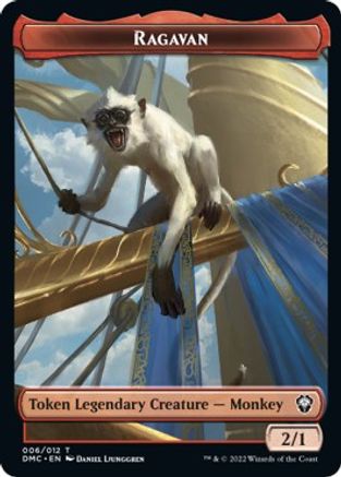 Ragavan // Treasure Double-Sided Token (DMC-6 // 24) [Commander: Dominaria United]