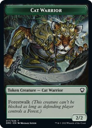 Cat Warrior Token (DMC-017) [Commander: Dominaria United]