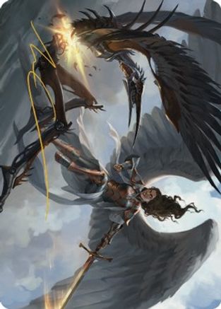 Destroy Evil Art Card (Gold-Stamped Signature) (ASDMU-007) [Art Series: Dominaria United]