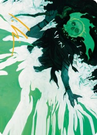Bone Splinters Art Card (Gold-Stamped Signature) (ASDMU-022) [Art Series: Dominaria United]
