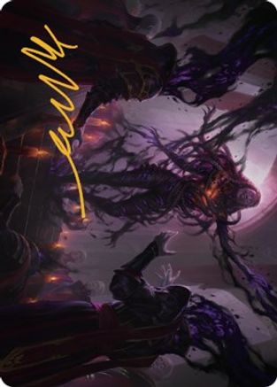Braids, Arisen Nightmare Art Card (23/81) (Gold-Stamped Signature) (ASDMU-023) [Art Series: Dominaria United]