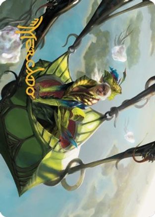 Nael, Avizoa Aeronaut Art Card (Gold-Stamped Signature) (ASDMU-051) [Art Series: Dominaria United]