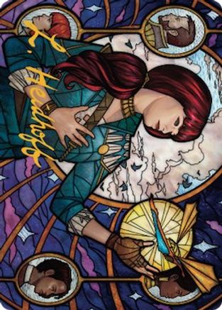 Jhoira, Ageless Innovator Art Card (Gold-Stamped Signature) (ASDMU-073) [Art Series: Dominaria United]