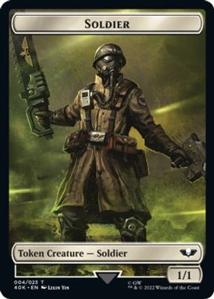 Soldier (004) // Arco-Flagellant Double-sided Token [Universes Beyond: Warhammer 40,000]