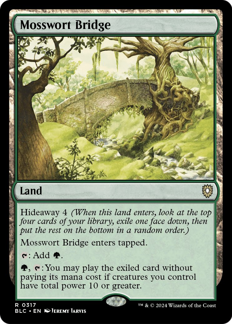 Mosswort Bridge (BLC-317) [Bloomburrow Commander]