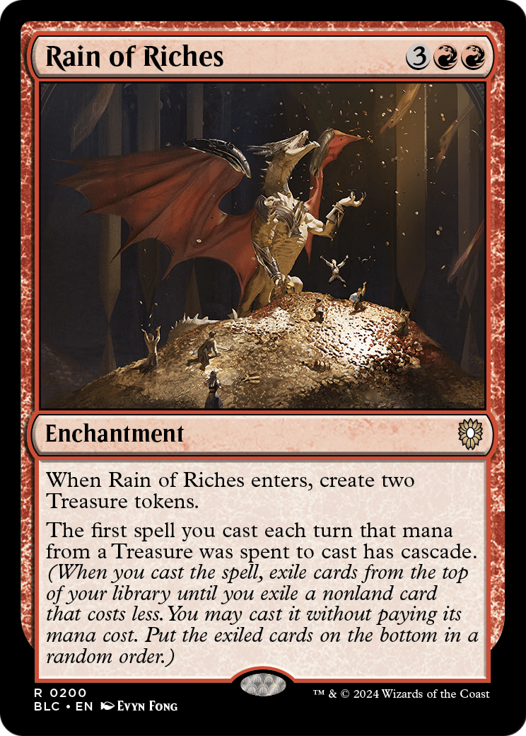 Rain of Riches (BLC-200) [Bloomburrow Commander]