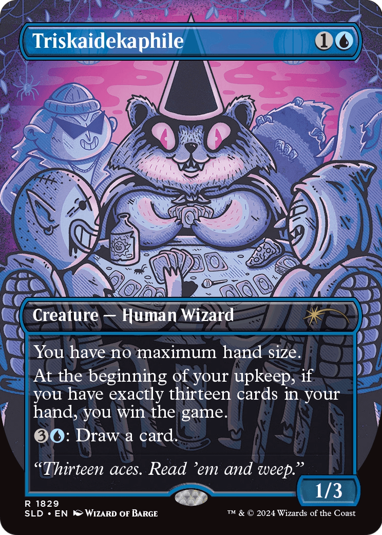 Triskaidekaphile (Rainbow Foil) (SLD-1829) (Borderless) [Secret Lair Drop] Foil