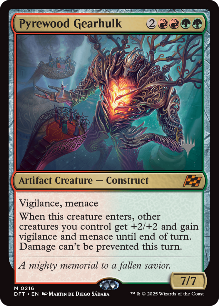 Pyrewood Gearhulk (PPDFT-216) [Promo Pack: Aetherdrift]